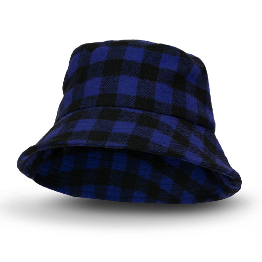 Plaid Bucket Hats Royal